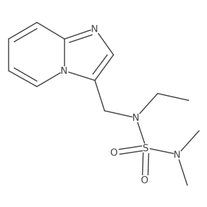 N-(dimethylsulfamoyl)-N-(imidazo[1,2-a]pyridin-3-ylmethyl)ethanamine Structure