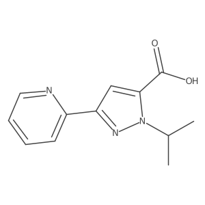 1-isopropyl-3-(pyridin-2-yl)-1H-pyrazole-5-carboxylic acid Structure