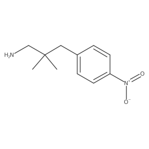2,2-Dimethyl-3-(4-nitrophenyl)propan-1-amine结构式