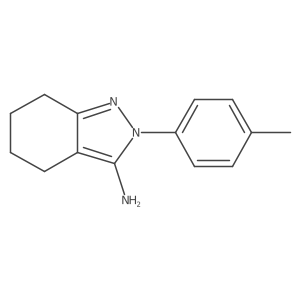 2-(4-methylphenyl)-4,5,6,7-tetrahydro-2H-indazol-3-amine结构式