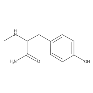 (S)-3-(4-hydroxyphenyl)-2-(methylamino)propanamide结构式