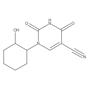 1-(2-Hydroxycyclohexyl)-2,4-dioxo-1,2,3,4-tetrahydropyrimidine-5-carbonitrile结构式