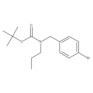 Carbamic acid, [(4-bromophenyl)methyl]propyl-, 1,1-dimethylethyl ester结构式