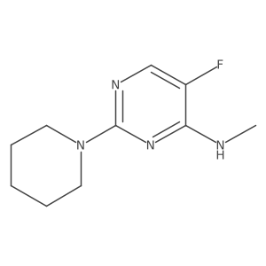 5-Fluoro-N-methyl-2-(piperidin-1-YL)pyrimidin-4-amine结构式