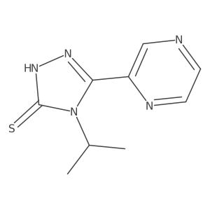 4-(propan-2-yl)-5-(pyrazin-2-yl)-4H-1,2,4-triazole-3-thiol Structure