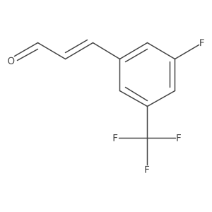 3-[3-Fluoro-5-(trifluoromethyl)phenyl]prop-2-enal Structure