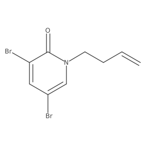 3,5-Dibromo-1-(but-3-en-1-yl)-1,2-dihydropyridin-2-one Structure