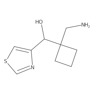 [1-(Aminomethyl)cyclobutyl](1,3-thiazol-4-yl)methanol Structure