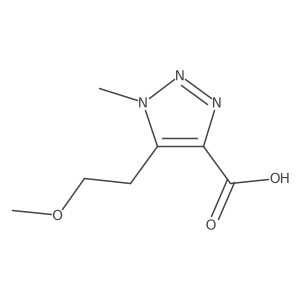 5-(2-methoxyethyl)-1-methyl-1H-1,2,3-triazole-4-carboxylic acid结构式