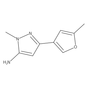 1-Methyl-3-(5-methylfuran-3-yl)-1H-pyrazol-5-amine结构式