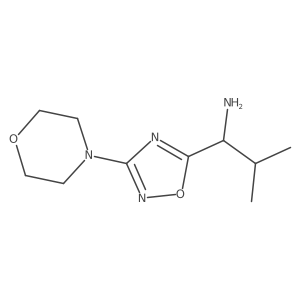 (1R)-2-methyl-1-[3-(morpholin-4-yl)-1,2,4-oxadiazol-5-yl]propan-1-amine Structure
