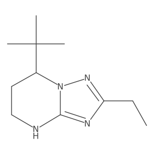 7-tert-butyl-2-ethyl-4H,5H,6H,7H-[1,2,4]triazolo[1,5-a]pyrimidine结构式