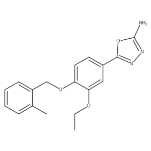 5-(3-Ethoxy-4-((2-methylbenzyl)oxy)phenyl)-1,3,4-oxadiazol-2-amine Structure