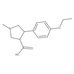 4-(4-Ethoxyphenyl)-1-methylpyrrolidine-3-carboxylic acid Structure