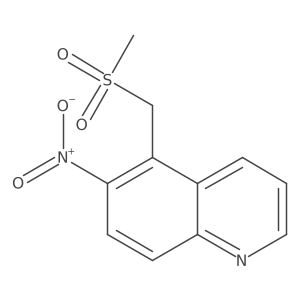 5-((Methylsulfonyl)methyl)-6-nitroquinoline Structure