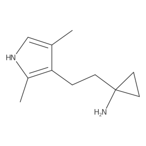 1-[2-(2,4-dimethyl-1H-pyrrol-3-yl)ethyl]cyclopropan-1-amine Structure