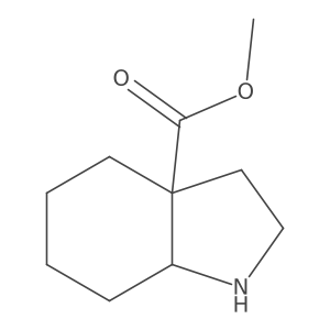 Methyl octahydro-1H-indole-3a-carboxylate结构式
