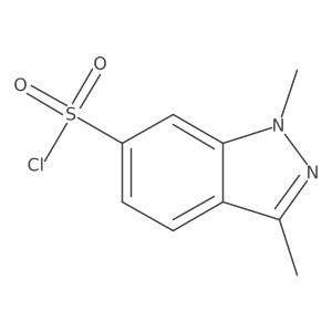 1,3-Dimethyl-1H-indazole-6-sulfonyl chloride Structure