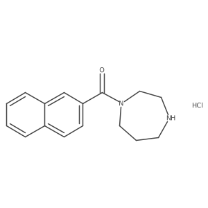 1-(Naphthalene-2-carbonyl)-1,4-diazepane hydrochloride结构式