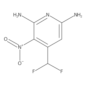4-(Difluoromethyl)-3-nitropyridine-2,6-diamine Structure