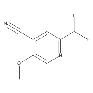 4-Cyano-2-(difluoromethyl)-5-methoxypyridine Structure