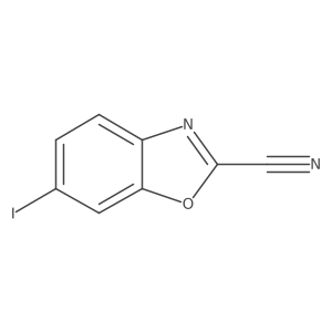 6-Iodobenzo[d]oxazole-2-carbonitrile结构式