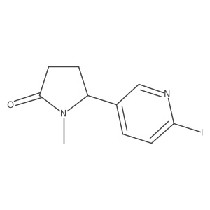 (S)-5-(6-iodopyridin-3-yl)-1-methylpyrrolidin-2-one结构式