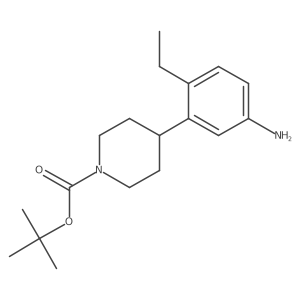 tert-Butyl 4-(5-amino-2-ethylphenyl)piperidine-1-carboxylate Structure