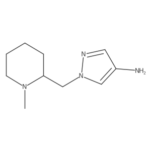 1-((1-Methylpiperidin-2-yl)methyl)-1H-pyrazol-4-amine Structure
