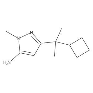 3-(2-Cyclobutylpropan-2-yl)-1-methyl-1H-pyrazol-5-amine Structure
