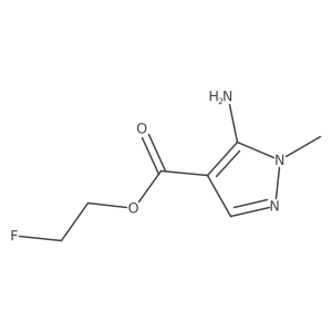 2-fluoroethyl 5-amino-1-methyl-1H-pyrazole-4-carboxylate Structure