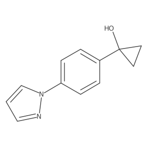 1-[4-(1H-pyrazol-1-yl)phenyl]cyclopropan-1-ol Structure