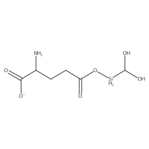 L-Glutamic acid, 5-(dihydroxymethylsilyl) ester Structure