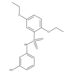 2,5-diethoxy-N-(3-hydroxyphenyl)benzenesulfonamide结构式