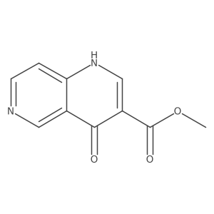 Methyl 1,4-dihydro-4-oxo-1,6-naphthyridine-3-carboxylate Structure
