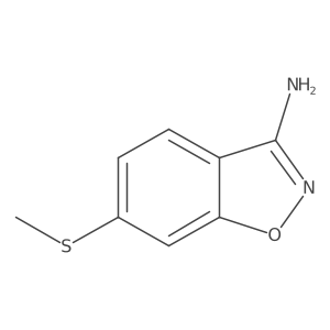 6-(Methylthio)benzo[d]isoxazol-3-amine结构式