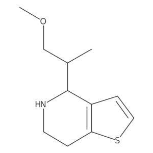 4-(1-Methoxypropan-2-yl)-4H,5H,6H,7H-thieno[3,2-c]pyridine结构式