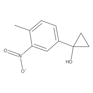 1-(4-Methyl-3-nitrophenyl)cyclopropan-1-ol Structure