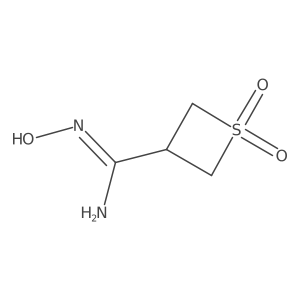 N'-Hydroxy-1,1-dioxo-1lambda6-thietane-3-carboximidamide Structure