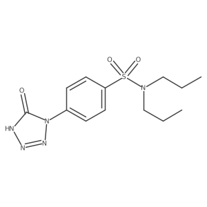 4-(5-oxo-1H-tetrazol-4-yl)-N,N-dipropylbenzenesulfonamide Structure