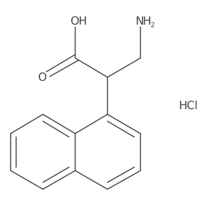 alpha-(Aminomethyl)-1-naphthaleneacetic acid HCl结构式