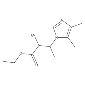 ethyl 2-amino-3-(4,5-dimethyl-1H-imidazol-1-yl)butanoate Structure