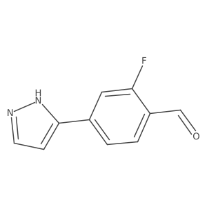 2-Fluoro-4-(1h-pyrazol-3-yl)benzaldehyde Structure