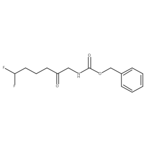 benzyl N-(6,6-difluoro-2-oxohexyl)carbamate Structure