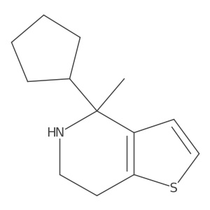 4-cyclopentyl-4-methyl-4H,5H,6H,7H-thieno[3,2-c]pyridine Structure