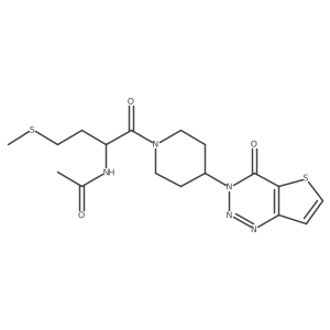 N-(4-(methylthio)-1-oxo-1-(4-(4-oxothieno[3,2-d][1,2,3]triazin-3(4H)-yl)piperidin-1-yl)butan-2-yl)acetamide Structure