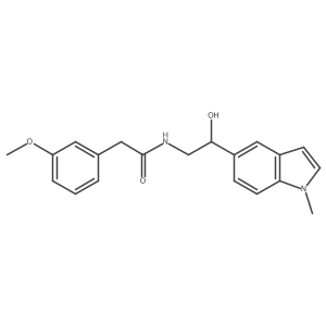 N-(2-hydroxy-2-(1-methyl-1H-indol-5-yl)ethyl)-2-(3-methoxyphenyl)acetamide Structure