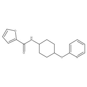 N-((1r,4r)-4-(pyridin-2-yloxy)cyclohexyl)furan-2-carboxamide结构式