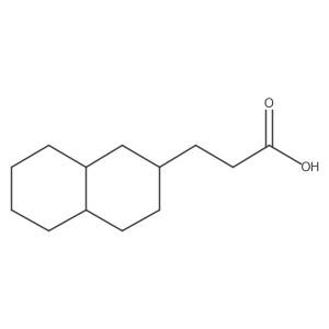 3-(Decahydronaphthalen-2-yl)propanoic acid Structure