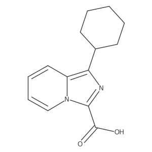 1-Cyclohexylimidazo[1,5-a]pyridine-3-carboxylic acid结构式